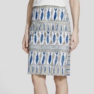 NIC+ZOE Multicolor Patterned Pencil Skirt